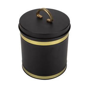収納キャニスターセットパンボックスコーヒーティービスケットシュガーティンジャーフードグレードキッチンラウンドシェイプメタルフードコンテナアイアンモダン - Product Image 5
