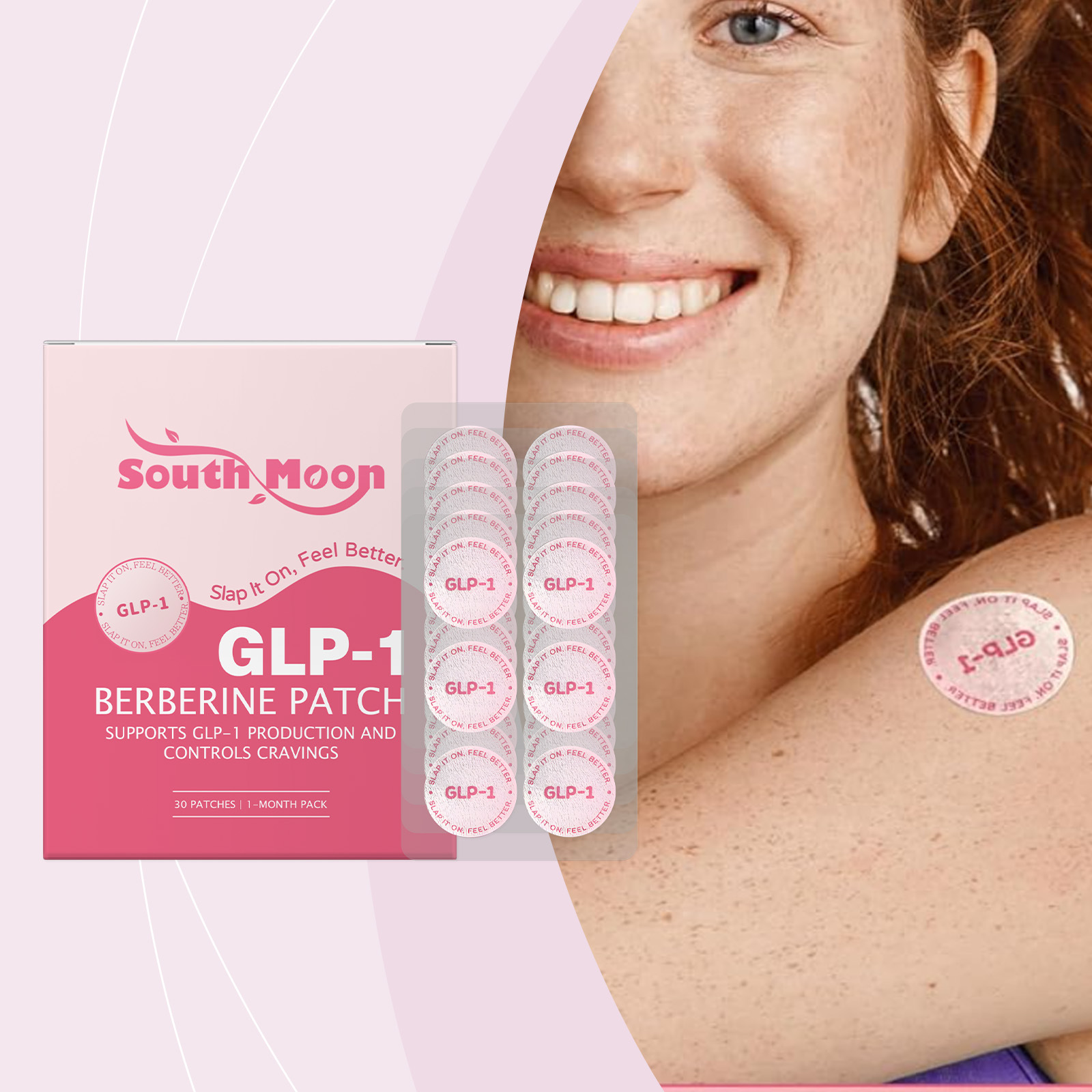 south moon glp-1 patches For Body Shaping Fat Burning Anti Cellulite Improve Stomach Control Appetite South Moon Daily Vitality Body