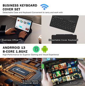 Meilleur vendeur Nouveau tablette PC SSD 10 pouces en métal avec écran IPS Octa Core Android 4 Go de RAM + 64 Go de <span class=keywords><strong>ROM</strong></span> Clavier anglais - Product Image 4