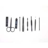 OEM personnalisé cadeau de promotion portable 9 pièces coupe-ongles kits de tondeuse mignon manucure ensemble avec petit étui