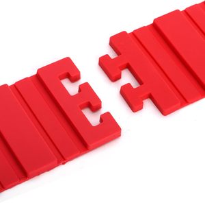 Juego de Moldes Rectangulares en Forma de Corazón, Moldeadores de Silicona, Postres, Anillo Mágico de Hielo, Barrera, Tinte de Corbata, Moldes de Silicona para Pastel, 16 Piezas - Product Image 4