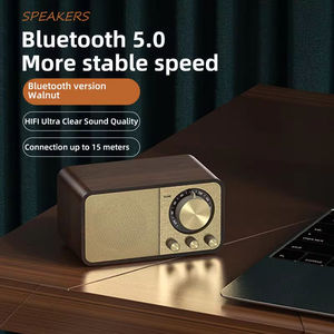 ลำโพงไม้สไตล์วินเทจพร้อมเสียงเบสสเตอริโอสำหรับคอมพิวเตอร์ที่บ้าน - Product Image 4