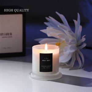 Handmade Luxurious Modern Aromatherapy Soy Wax <b>Candle</b> with Long-lasting Scent in Glass Jar for Home Decoration and Diwali <b>Gift</b> - Product Image 4