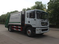 Camion à ordures compacteur Dongfeng Dolica au gaz naturel, châssis D9, 12 m³