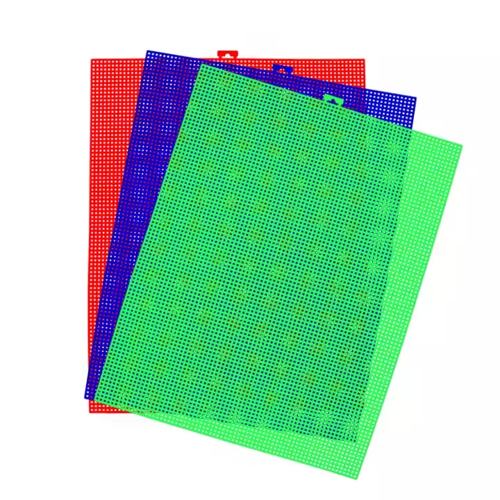 Поставщик Amazon, прозрачные вышитые поделки, набор для сумок и кошельков, сетчатые пластиковые холщовые листы, 7 карат и 14 карат