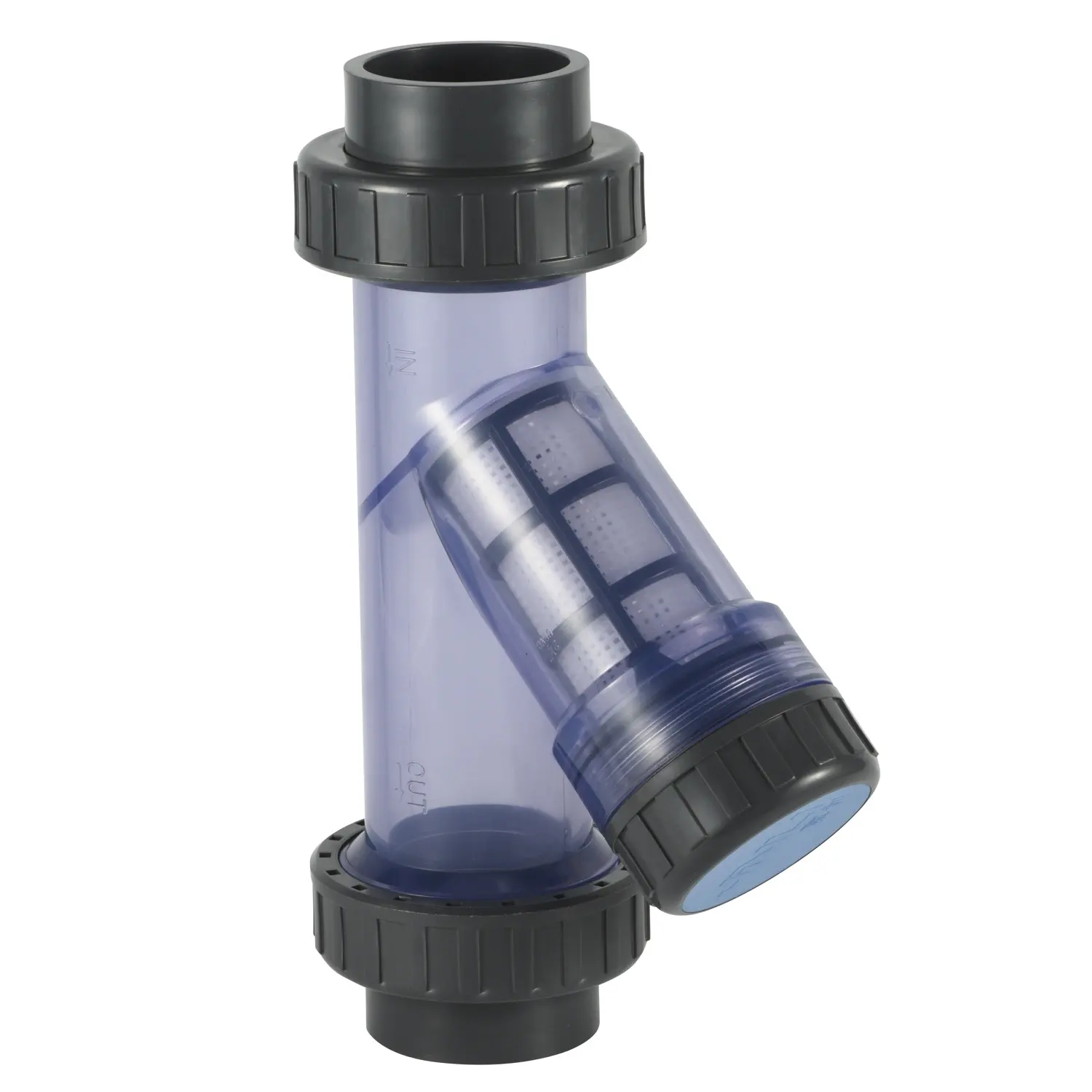 1/2 "-4" valvola tubo PVC trasparente tipo filtro per fermare le impurità nel filtro tubi