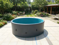 InflaToGo Hersteller Maßgefertigter Drop-Stitch Wasserdichter Robuster Großer Aufblasbarer Swimmingpool für den Garten