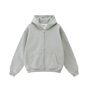 Winterkleidung Neuerscheinung Reißverschluss-Hoodie Dickes Gewebe Fleece-Gefüttert Bedruckter Individueller Kapuzenpullover Sweatshirts - Product Image 5