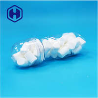 Nouveau design d'aliments pour enfants en plastique transparent PET de qualité alimentaire Pot anti-fuite sans BPA Couvercle à vis pour bonbon dur chocolat pour les collations