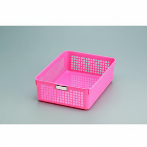 Cesto portaoggetti orizzontale nome Inomata B5 in colore rosa - Product Image 1