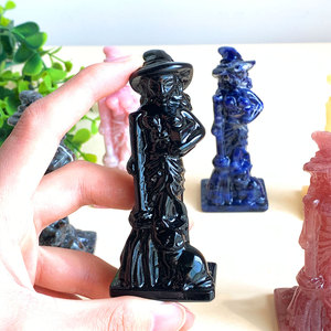 Wholesale High Quality Carved <strong>Crystal</strong> Crafts <strong>Witch</strong> <strong>Crystal</strong> Carving for Decoration - Product Image 4