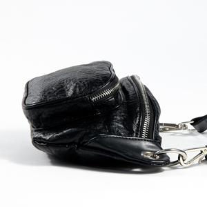 Vente directe d'usine ceinture sacs banane en cuir Pu sport sac de taille élégant sac de ceinture noir - Product Image 4