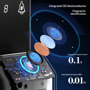 Cerradura Inteligente con Reconocimiento Facial 3D, Huella Dactilar, Palma de la Mano, Intercomunicador, Modelo T1 de Fábrica - Product Image 1