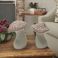Statue de champignon en céramique quotidienne nordique faite à la main article décoratif mignon pour la maison