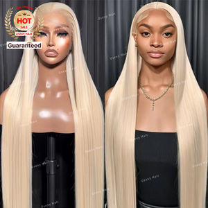 613 Rubio Frontal sin cola con cabello de bebé Miel Rubio Cabello humano Pre arrancado 13x6 Pelucas delanteras de encaje <span class=keywords><strong>Peluca</strong></span> de cabello humano de color - Product Image 2