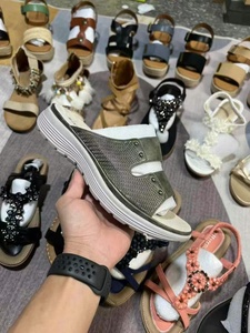 Sandali da Donna Nuovi con Punta Tonda, Traspiranti, Casual, alla Moda, Stile Etnico, Ciabatte, Design Misto, Ingrosso - Product Image 2