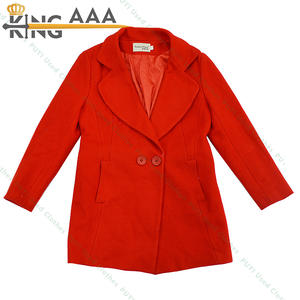 批发双面羊毛大衣女士长冬服装-二手服装制造商 - Product Image 5