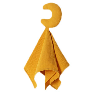 Custom Moon Star cotone biologico mussola per bambini piumino giocattolo morbido per dormire coperta di sicurezza per neonato - Product Image 4