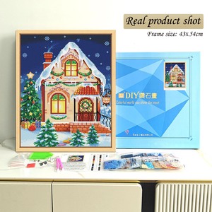 ชุดภาพวาดเพชร DIY 5D ลายบ้านคริสต์มาส แบบเต็มวงกลม ขนาดใหญ่ เพชรคริสตัล งานศิลปะภาพวาด - Product Image 2