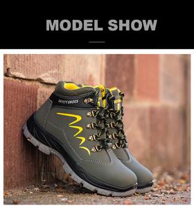 Nueva hebilla giratoria tejido volador trabajo protección aviación ingeniería verano zapatos de seguridad para hombres - Product Image 2