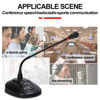 D120 professionnel cardioïde XLR connecteur condensateur col de cygne Microphone pour la diffusion d'événements de scène de conférence de bureau