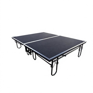 Sistema de Escenario Portátil para Conciertos al Aire Libre, Escenario Plegable de Acero para Bodas con Ruedas - Product Image 1
