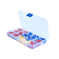 280 pièces ensemble cosses de câble assorties en laiton isolé connecteurs de fil électrique bornes à sertir pour automobile plat femelle mâle fil