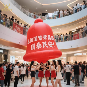 Ballon gonflable en forme de cloche porte-bonheur pour la décoration des centres commerciaux, des places publiques et des festivals - Product Image 5