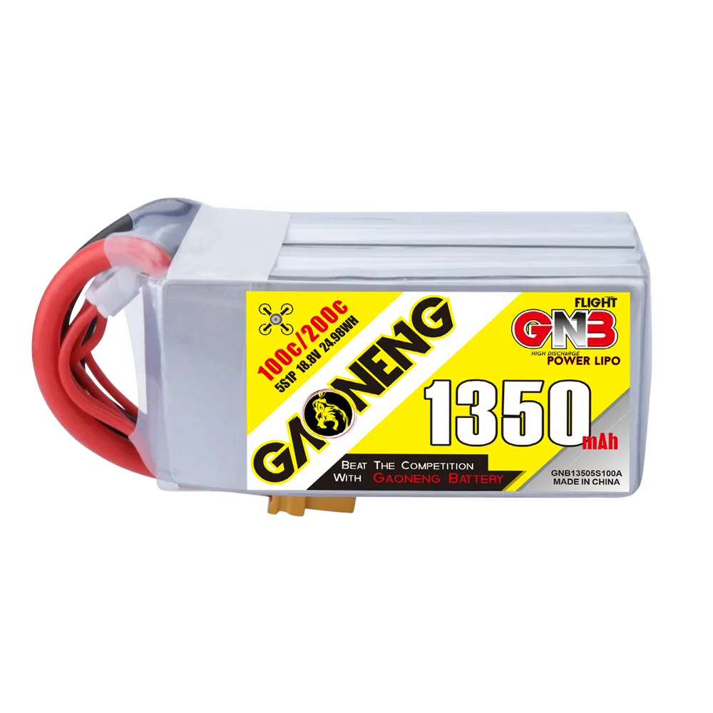 GNB GAONENG 1350mah 5S 18,5 V XT60 100c 200c RC FPV drone LiPo Battery Pack