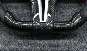 Venta al por mayor para <span class=keywords><strong>BMW</strong></span> F10 F11 F20 F21 F22 F30 F31 F32 F36 F80 M3 M4 M deporte carbono calentado Distro cuero deporte PU <span class=keywords><strong>volante</strong></span> - Product Image 5