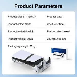 Expansion Charging <b>Stand</b> for Slim/Pro Console-<b>Desktop</b> Base with Handle Horizontal Fixed Non-slip Design - Product Image 6