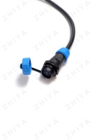 Câble de connecteur aviation circulaire étanche IP68 avec connecteur en plastique autobloquant pour éclairage de sécurité extérieur et nouvelles énergies