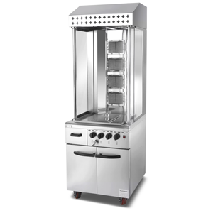 Commerciale Gas Shawarma Grill per ristoranti verticale Kebab rosticceria 304 acciaio inossidabile - Product Image 4