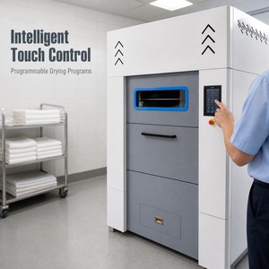 Secadora Industrial con Puerta Corredera Vertical, Pantalla Táctil de 10 Pulgadas, Calefacción a Vapor, Gas o Eléctrica, para Hoteles, Hospitales y Lavanderías - Product Image 5
