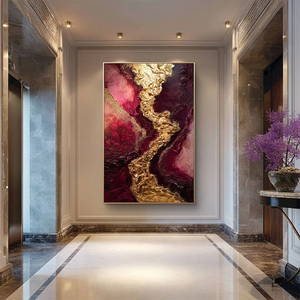 Grande <span class=keywords><strong>toile</strong></span> abstraite peinte <span class=keywords><strong>à</strong></span> la main, <span class=keywords><strong>peinture</strong></span> <span class=keywords><strong>à</strong></span> <span class=keywords><strong>l</strong></span>'<span class=keywords><strong>huile</strong></span> texturée 3D, art mural suspendu <span class=keywords><strong>pour</strong></span> la décoration de la maison - Product Image 6