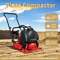 Compacteur à plaques manuel de 85 kg avec 2 tonnes de force d'excitation, utilisation flexible, moteur à essence Honda