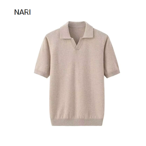<span class=keywords><strong>Maglione</strong></span> Lavorato a Maglia con Logo Personalizzato, <span class=keywords><strong>Polo</strong></span> in Cashmere Jacquard da <span class=keywords><strong>Uomo</strong></span>, Top Vintage a Maniche Corte, <span class=keywords><strong>Maglione</strong></span> Estivo con Motivi - Product Image 1