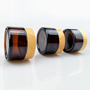 Pot en verre cosmétique dépoli transparent 50g 100g avec couvercle en bois – Offre Spéciale - Product Image 6