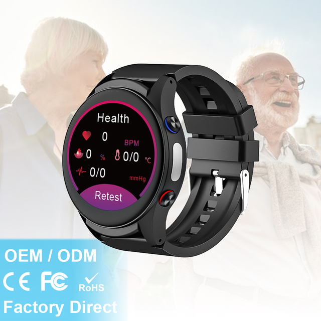 L08P 4G GPS Navigation Security Watch with SOS Emergency Feature Smart Card Calendar Monitoring Watch