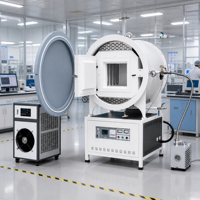 Tungku Vakum Atmosfer Industri 1700 ℃   Struktur Baja Tahan Karat PLC Kapasitas Inti 200kg