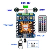2*200W TDA7498E HiFi Audio Numérique Amplificateur Conseil Puissance Classe D Stéréo Subwoofer TDA7498 Home Cinéma Haut-Parleur Amplificateurs