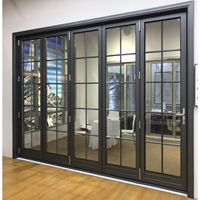 Offre Spéciale en Alliage d'aluminium Vitre de la porte pliante puertas de cristal par extérieur étanche conception porte Pliante pour restaurant