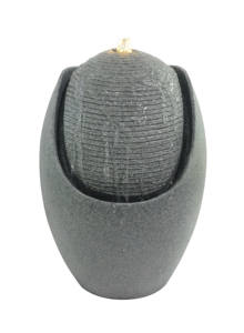 2 niveaux d'eau fleurs angle champignon debout sur bois jardin japonais <span class=keywords><strong>fontaine</strong></span> d'eau - Product Image 3