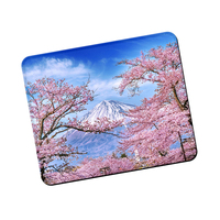 Fabrication de tapis de souris de jeu Fuji Blossom tapis de souris vierge en néoprène avec sublimation tapis de bureau d'ordinateur au design personnalisé