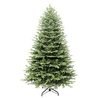 Nouvelle conception, arbre de Noël artificiel de haute qualité en PVC et PE avec base autoportante et lumières LED, 1,5 m, 1,8 m, 2,1 m, 2,4 m, pour usage intérieur