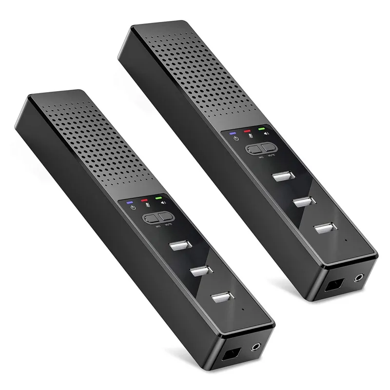 3 In 1 Computer Luidsprekers Met Microfoon & Hubs Usb Conferentie Speaker, Pc Microfoon Voor Video Conference