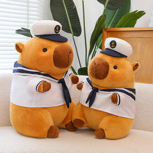 Vente en gros de jouets en peluche de qualité cochon d'inde pour enfants oreiller de sommeil jouet en peluche personnalisé poupée Capybara mignon intéressant jouets en peluche - Product Image 5