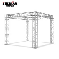 Torre de Soporte para Altavoces Line Array de Aluminio 6061-T6 SZgroup, 400x400mm, con Conexión Tipo Spigot, para Sistemas de Sonido PA en Conciertos y Escenarios DJ