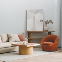 Fauteuil de salon de détente en gros 360 °   Fauteuil pivotant de loisirs, fauteuil baril d'appoint
