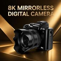 Kamera Digital Profesional Ringkas DLC DC226 yang Hemat Biaya dengan Layar Sentuh IPS 3,2 Inci dan Lensa Ganda untuk Pemotretan Multi-Skenario